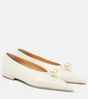 [Magda Butrym] Magda Butrym Leather ballet flats AU 4 white