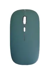 Wireless Mouse 2.4 GHZ Optical USB BT Rechargeable for PC Laptop Color Emerald
