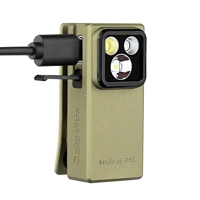 Olight Oclip Ultra 530 Lumen USB-C Rechargeable Clip-On Flashlight - Green