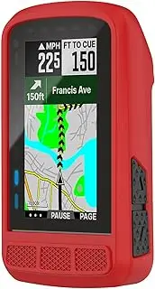 Case Covers Intended for Wahoo ELEMNT ROAM2 Cases Accessories Silicone Protective Case for Wahoo ELEMNT ROAM2 Bike Cycling Computer (Red)