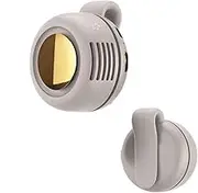 Portable Silent Mini Bladeless Electric Fan, Small Whirlwind Clip Waist Neck Fan, Adjustable 3 Speeds Neck Fans Hanging Waist Clip Bladeless Fans, For Outdoor, Travel & Office (White)