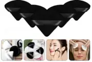 5 Pcs Mini Triangle Make Up Tool Cotton Cosmetic Puff Powder Sponge Pad - Black