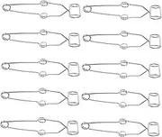 Ciieeo 10pcs Laboratory Test Tube Clamp Laboratory Steel Clamp Test Tube Holder Metal Lab Holder Steel Lab Clip Iron Silver