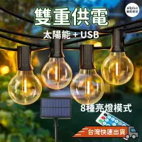 在飛比找樂天市場購物網優惠-『台灣24H出貨』太陽能LED燈串 裝飾燈 G40燈串 露營