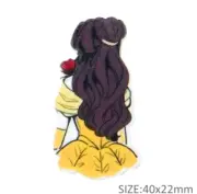 5 pc. Planar Resin Hair Bow Center 1182595 Beauty and the Beast Belle Princess