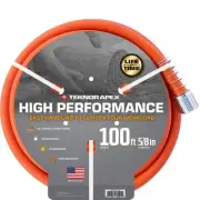 High-Performance 5/8 In X 100 Ft. Kink Resistant, Durable Contractor Grade Hose