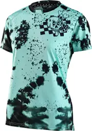 Troy Lee Designs Lilium Micayla Gatto Ladies Short Sleeve Bicycle Jersey, turquoise, Size XL for Women