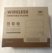 Wireless Turntable Player, Bluetooth- 3speeds- Speakers