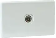 QCE Slimline PAL TV Outlet Coax Standard Socket Antenna Aerial Wall Plate