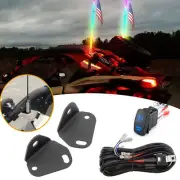 For 17-24 Can-Am Maverick X3 Rear Whip Light Mount Brackets+Rocker Switch+Wire