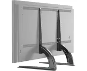 MOUNTUP Universal Table Top TV Stand for Most 27-55 Inch LCD LED Flat Screen TVs, Replacement Table Top TV Base with 3-Level Height Adjustment, TV Leg Max