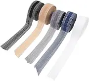 Veemoon 5 Rolls Self Adhesive Iron Hemming Tapes for Jeans Pants Easy to Use Clothing Decor Suitable for Trouser Legs Convenient DIY Tape Each Grey