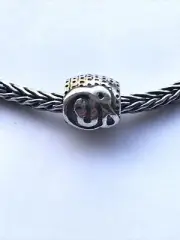New STERLING SILVER TROLLBEAD - ABORIGINAL ROCK ART! Great Detail And Shine!