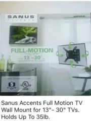 Sanus Accents Full Motion TV Wall Mount For 13” To 32”