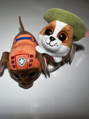 Kids Stuffed Animal Toy Paw Patrol 4inches New Good Condition 2pc Nickelodeon