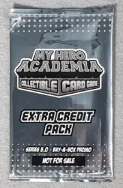 (4) Extra Credit Pack Series 3.0 - My Hero Academia CCG SEALED Buy-A-Box Promo