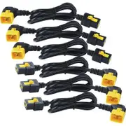 APC AP8712R Power Extension Cord - 61 cm - For PDU - IEC 60320 C19 / IEC 60320 C2016 A - Black - 6 Pcs - AP8712R