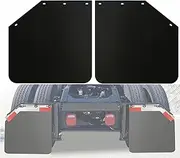 MIAOKUI 24x24 Angled Mud Flaps for Semi Trucks Mudflaps Semi Truck Mud Flaps for Bar Type Mud Flaps Hangers 1/5" Thick Set of 2