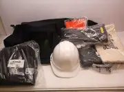 CHICAGO PROTECTIVE APPAREL AG-43-XL Arc Flash Jacket and Bib Kit,Navy,XL (H15)
