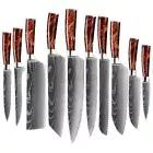 Chef Knife Set Sharp Meat Japanese Cleaver German Stainless Steel Kitchen Knives