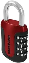 Safety Lock Wordlock Red and Black Resettable Word Combination Resale Packed