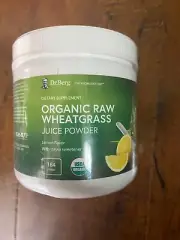 Dr Berg's Raw Organic Raw Wheatgrass Juice Powder 60 Servings, Non GMO Lemon Fla