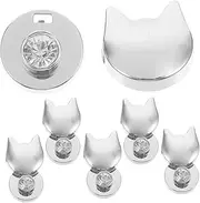 ULDIGI 6pcs Cat Shape Lock Buckles for Handbags Purse Buckles Small Bag Locks Replacement Locks