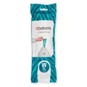 Brabantia Smartfix Pedal Bin Liner - Code W (5 Litre NICON) 20 Bags