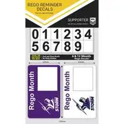 NRL Storm Rego Reminder Decal - N-RR-ST