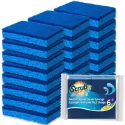 Non-Scratch Cleaning Scrub Sponges- Scrubbing Dish Sponge Ideal for Washing K...