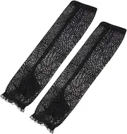 Hohopeti Lace Gloves Spider Web Pattern Half-Finger Mittens for Cosplay and Halloween Events