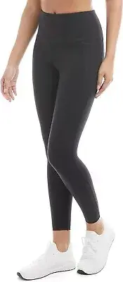 NWT Danskin Women Bonded High Rise Active Leggings Black Salt Sz XS $60 EE275