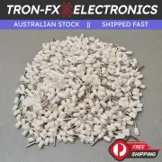 1000Pcs E7508 20AWG 0.75mm² WHITE Insulated Ferrule Bootlace Terminals Crimp
