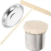 1 Set Pancake Tools Household Tools Grill Scraper Tool Barbecue Tools Basting Brush Wooden Pancake Spreader Crepe Oil Spreader Crepe Accessory Crepe Maker Set Crepe Pan Maker Tools