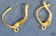 36pcs Gold Plate Scissor Locking Leverback Earwire 5210