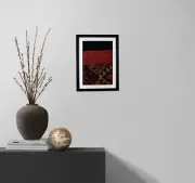 Boho wall art 12x16 handmade framed Kilim textile boho hanging folk art tapestry