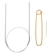 24" Circular Knitting Needles US 1.5/2.5mm Needles 5.51" Stainless Steel