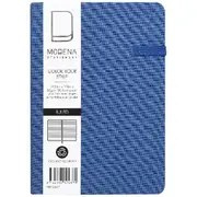 Modena A6 Linen Ruled Notebook Navy