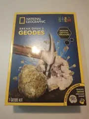 National Geographic Break Open 2 GEODES STEM Genuine Geode Crystal Kit NEW