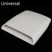 Universal ABS Car Decorative Air Flow Intake Hood Scoop Vent Bonnet White Cover