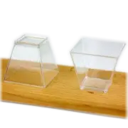16pcs 200ml Acrylic Clear Square party Dessert Cups Wine Jelly Mousse plastic