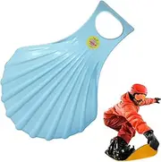 Winter Sleigh for Kids, Downhill Sprinter | Ski Snow Sledding, Winter Sleigh with Strong Snow, Cold Resistant Downhill Glass Slider with Flexible Handle for Winter Skiing