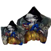 Loup Garou Cool Kids Fairytale Snow White Wolves Towel with Hood
