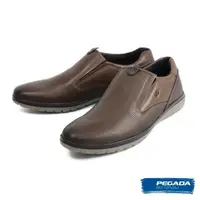 在飛比找momo購物網優惠-【PEGADA】編織壓紋健走懶人休閒鞋 深棕色(125992