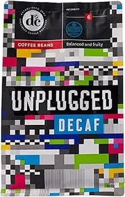[DC Coffee] Unplugged Decaf Coffee - Stone Fruit, Caramel and Almond - An Exceptional Experience and A Flavorful Escape Without Caffeine - (Ground Coffee Beans, 250g)