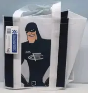 AFL Carlton Blues Tote Shopping Bag Tag Football 2008 Unused 35x30cm Promo