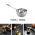 Stainless Steel Mini Saucepan Sauce Cups Oil Melting Spoon for Gravy Butter