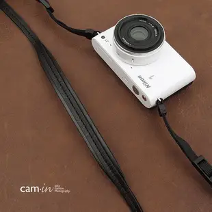 【 CAM2841 黑色通用型 真皮背帶 】cam-in 真皮系列 相機背帶 頸帶 菲林因斯特