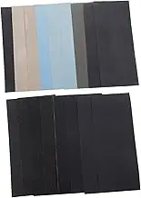 Waterproof Sandpaper Set 18 Sheets Multi-grit Sandpaper Assortment Coarse Grit Sanding Paper Wood Furniture Finishing Wet Dry Sanding Paper