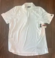 NWT KERRITS Ice Fil Lite Short Sleeve 1/4 Zip Shirt White Equestrian X-Large